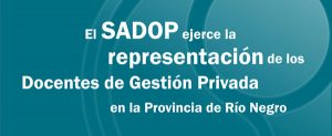 Lee más sobre el artículo ¿Porque Sadop representa a los Docentes Privados en Río Negro?